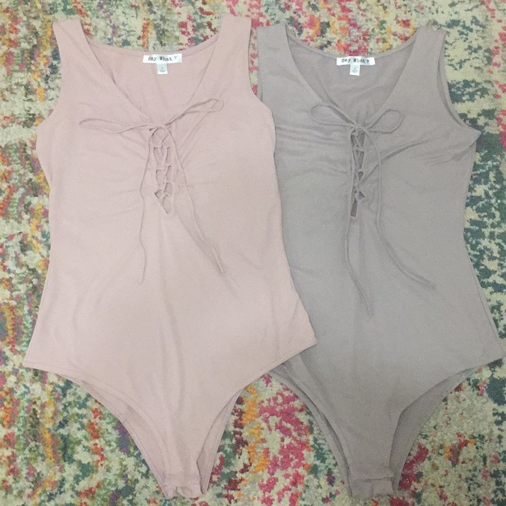 2 NWOT Tank Top Bodysuits